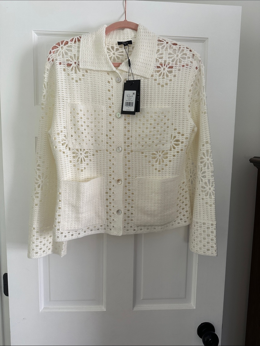 Rails Patmos Ivory Cardigan SZ S NWT